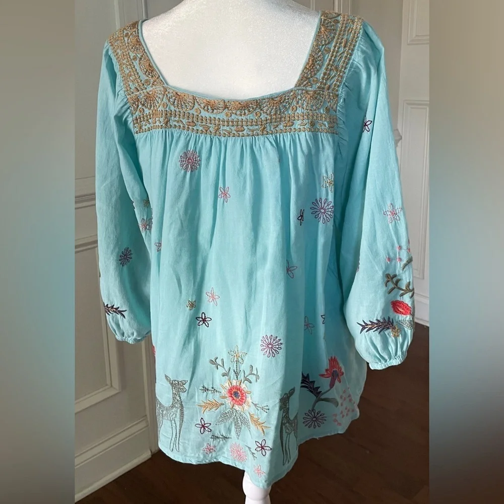 Johnny Was Lucy Artisan Blouse Women’s Size S